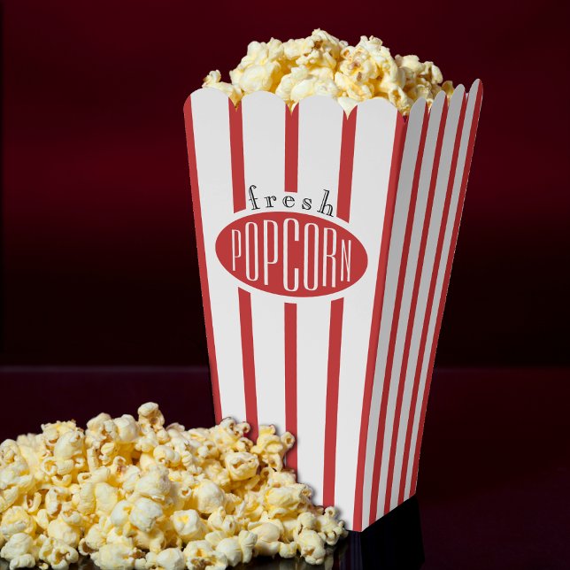 Red & White Striped Fresh Movie Popcorn Favor Boxes (Red & White Striped Fresh Movie Popcorn Favor Boxes
)