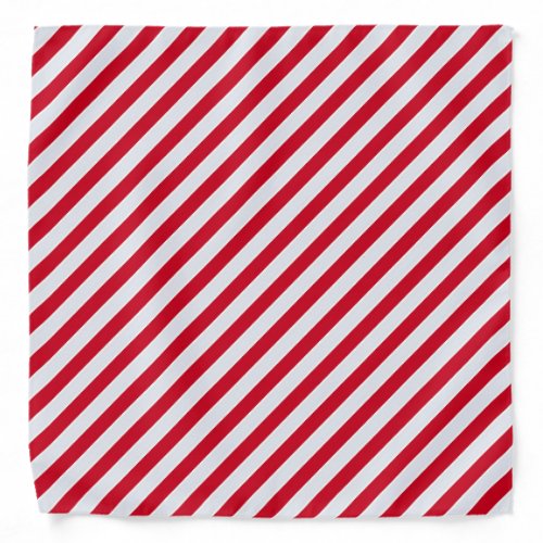 Red  White stripes Christmas      Bandana