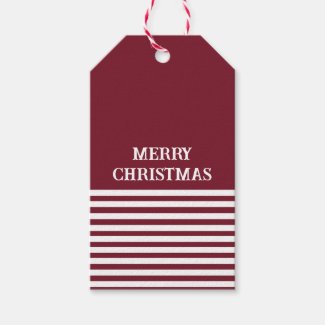 Red White Stripes Christmas Personalized