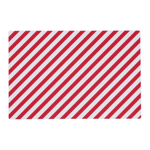 Red  White stripes Christmas    Placemat