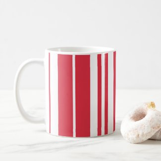 Red White Stripes Coastal Seaside 