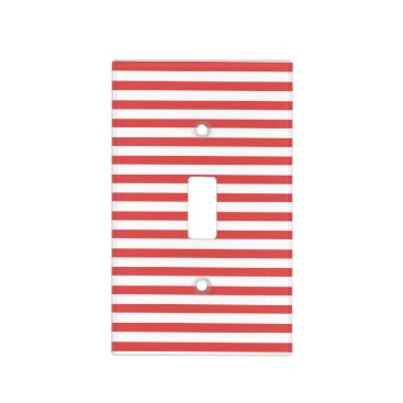 Red & white stripes - Light switch Cover Red & white stripes - Light switch Cover