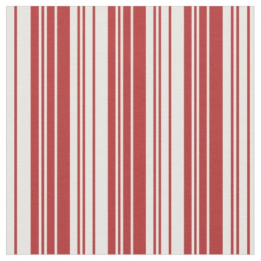 Red & White Stripes/Lines Pattern Fabric