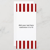 Red White Stripes Pattern (Front/Back)