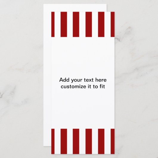 Red White Stripes Pattern (Front/Back)