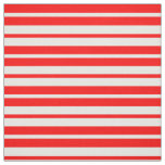 Red White Stripes Pattern Design Fabric