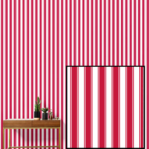 Red & White Stripes Wallpaper