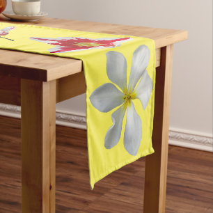 Red White Tulips Customizable Color Table Runner