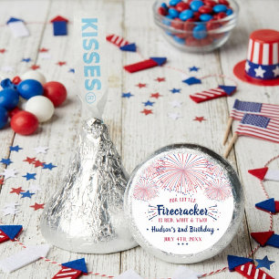 Red, White & Two! 4th Of July 2nd Birthday Party Hershey®'s Kisses®