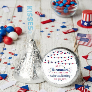 Red, White & Two! 4th Of July 2nd Birthday Party Hershey®'s Kisses®