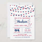 Red, White & Two! 4th Of July 2nd Birthday Party Invitation (Front)