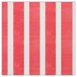 Red White Watercolor Stripe Fabric