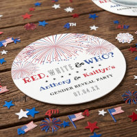 Red, White & Who? 4th Of July Gender Reveal Party