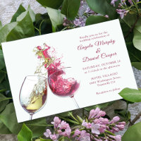 Red White Wine Dance Winery Wedding