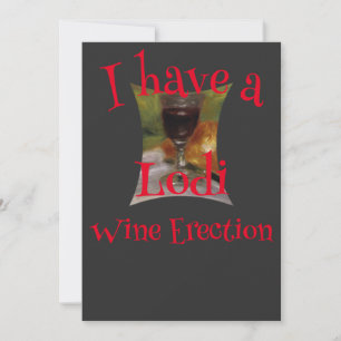 Red White Wine Vino Vin Country California Oregon Invitation