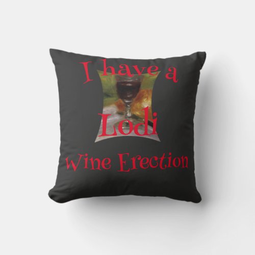 Red White Wine Vino Vin Country California Oregon Throw Pillow