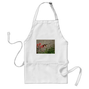 Red wildflower hummingbird adult apron