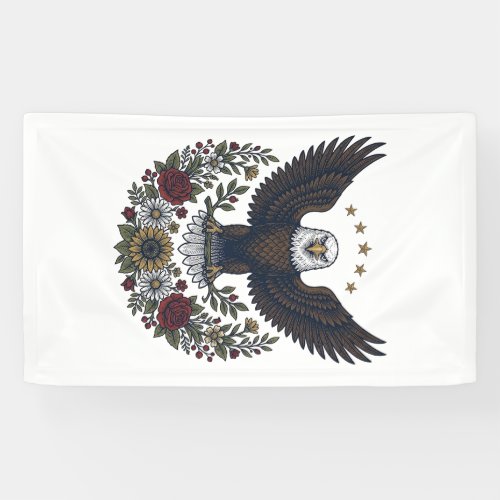 Red Wine and Blue Patriotic Wine Lover Banner
