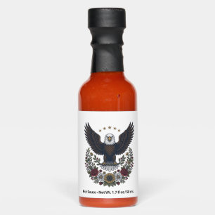 Red Wine and Blue Patriotic Wine Lover Hot Sauces