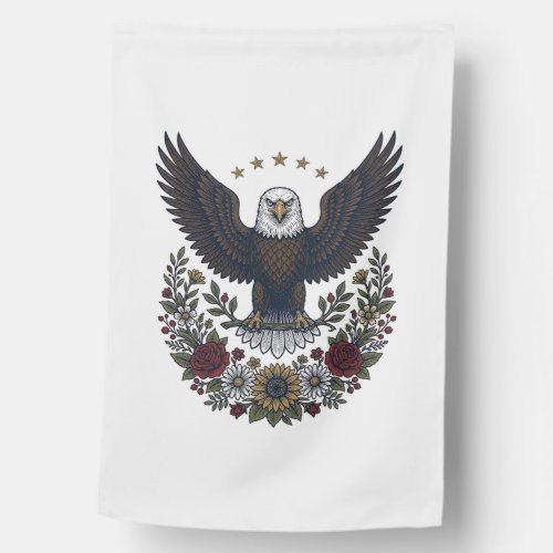 Red Wine and Blue Patriotic Wine Lover House Flag