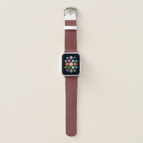 Red Wine Bamboo Wood Grain Look Apple Watch Band