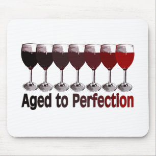 Red Wine Birthday Mouse Pad