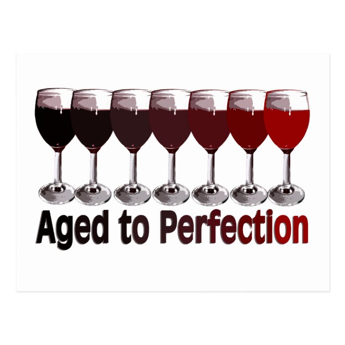 Red Wine Birthday Postcard | Zazzle