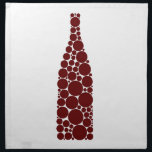Red Wine Bottle Cloth Napkin<br><div class="desc">Wine art by Frank Tschakert</div>