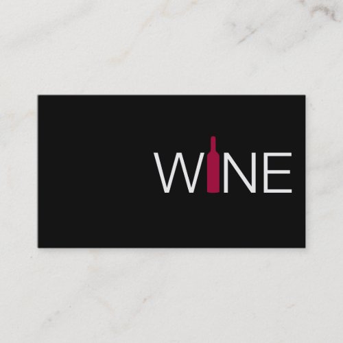 Red Wine Business Simple Card Business Cards