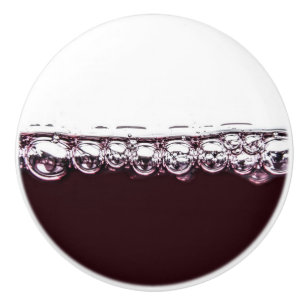 Red wine ceramic knob