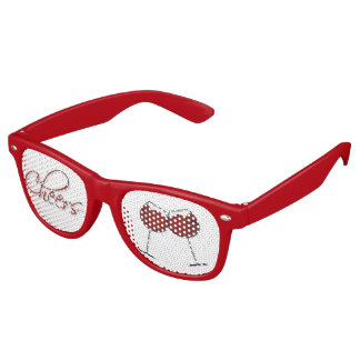 Red Wine Cheers Party Eyeglasses