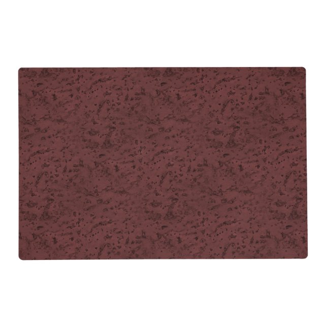 Red Wine Cork Look Wood Grain Placemat (Front)
