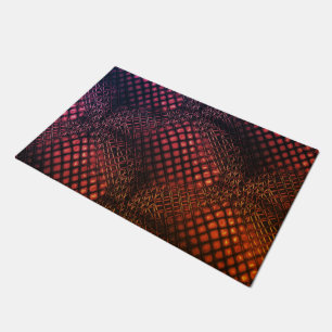 Red wine drawn that looks like tangle of jute net doormat