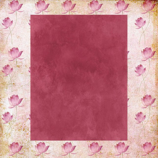 Red Wine Flowers Scrapbook Paper (Creator Uploaded)