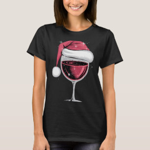 Red Wine Gl Christmas Funny Christmas Xmas T-Shirt