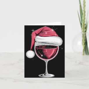 Red Wine Gl Christmas Funny Christmas Xmas T Shirt Card