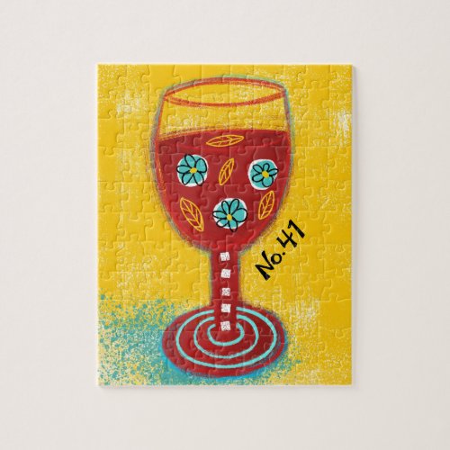 Red Wine Glass 41 Jigsaw Puzzle