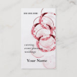 Red Wine Glass Business Card at Zazzle