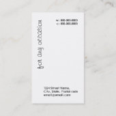 red wine glass business card (Back)
