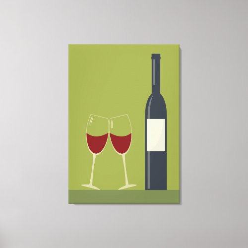 Red Wine Glass Canvas Print