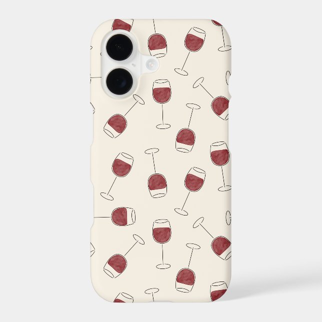 Red Wine Glass Case-Mate iPhone Case (Back)