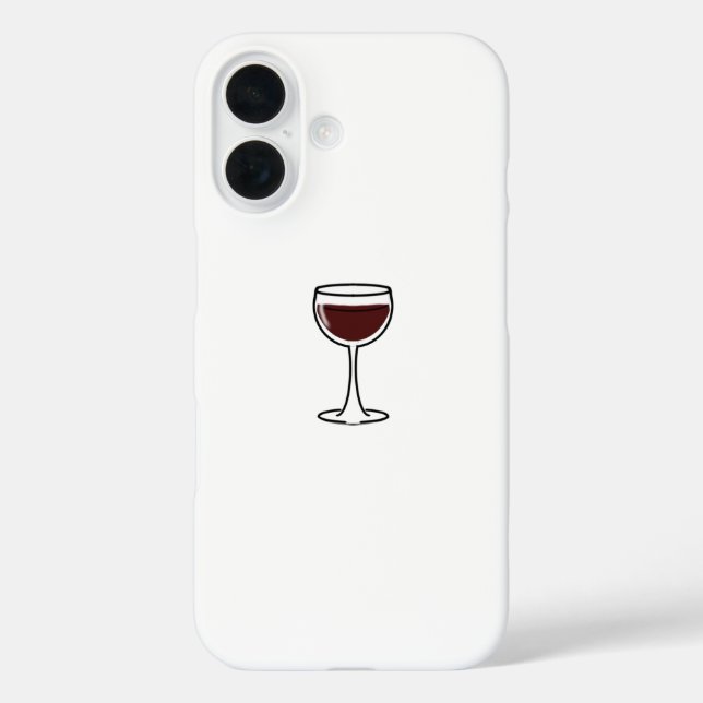 Red Wine Glass Case-Mate iPhone Case (Back)