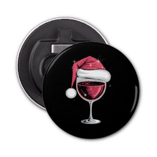 Red Wine Glass Christmas Funny Christmas Xmas Bottle Opener