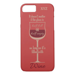 Red Wine Glass custom monogram phone cases