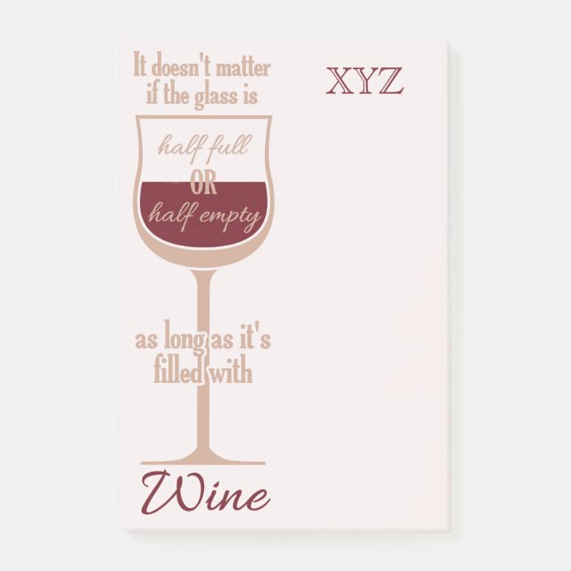 Red Wine Glass custom notes (Front)