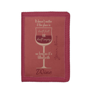 Red Wine Glass custom wallets