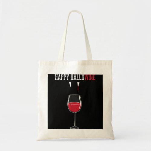 Red Wine Glass Fangs Costume Cute Easy Blood Hallo Tote Bag