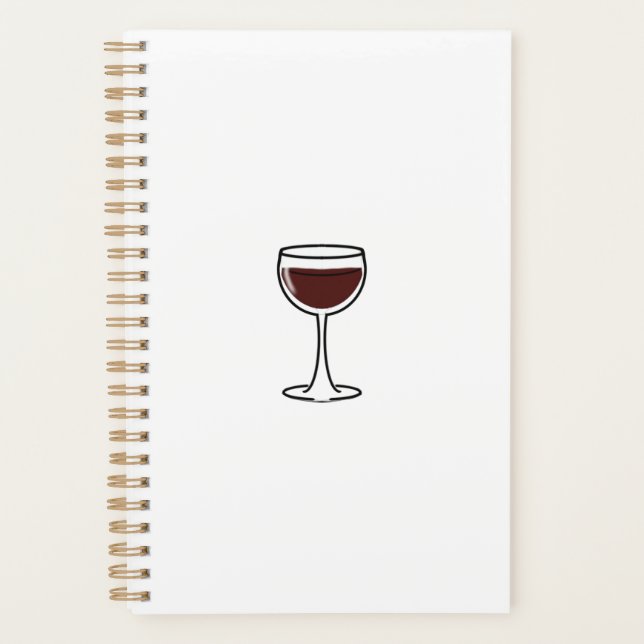 Red Wine Glass Planner (Front)