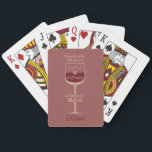 Red Wine Glass playing cards<br><div class="desc">See my store for more items with this design.</div>