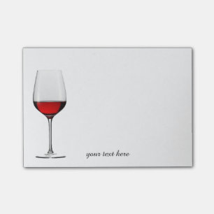 Red Wine Glass Post-It Notes